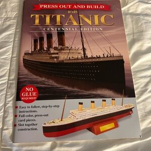 Press Out & Build RMS Titanic Centennial Edition Book Model Kit NEW